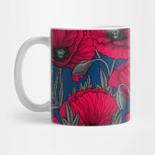 Red poppy garden Mug